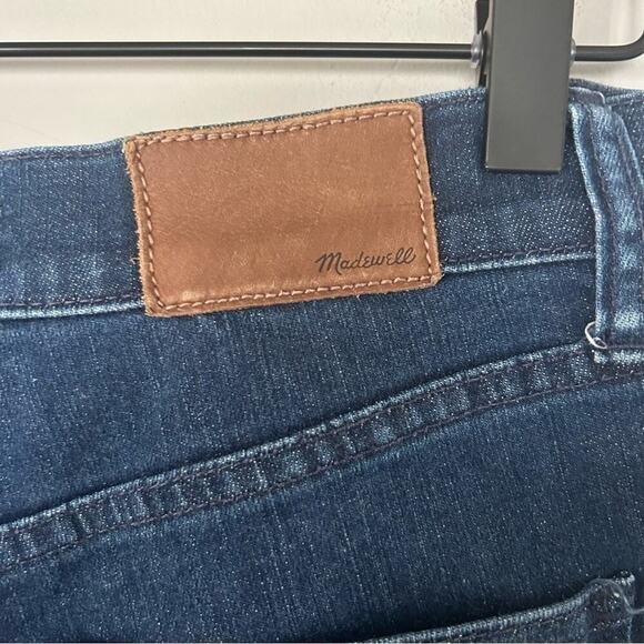 Madewell 10" High Riser Skinny Jeans in Lydia Dark Wash Stretch Denim 27 - Picture 6 of 8